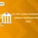 LIC HFL Junior Assistant Exam Syllabus and Exam Pattern 2024