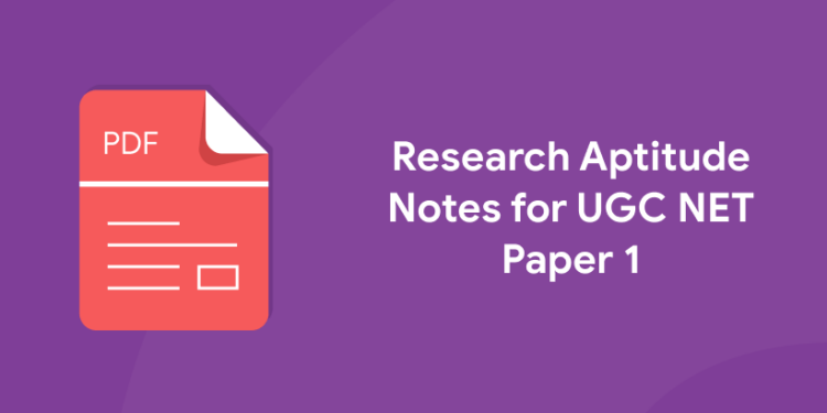 Research Aptitude Notes for UGC NET Paper 1