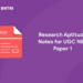 Research Aptitude Notes for UGC NET Paper 1