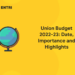 Union Budget 2022-23 Date, Importance and Highlights