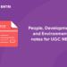 People, Development and Environment notes for UGC NET