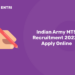 Indian Army MTS Recruitment