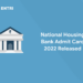 National Housing Bank Admit Card 2022 Released