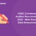OSSC Combined Auditor Recruitment 2022 – Main Exam Date Announced