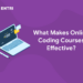 What Makes Online Coding Courses Effective?