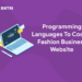 Programming Languages To Code a Fashion Business Website