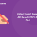 Indian Coast Guard AC Result 2021-22 Out