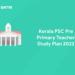 Kerala PSC Pre Primary Teacher Study Plan 2022
