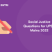 Social Justice Questions for UPSC Mains 2022