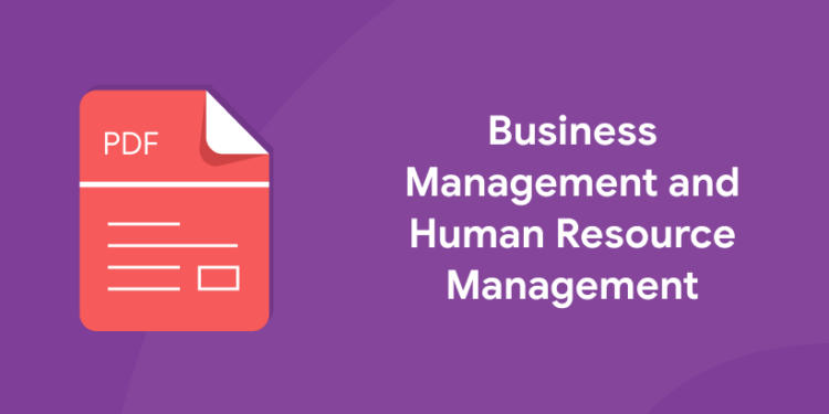 Business Management and Human Resource Management