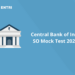 Central Bank of India SO Mock Test 2022