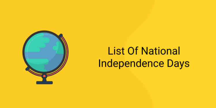 List of National Independence Days