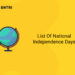 List of National Independence Days
