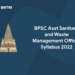 BPSC Asst Sanitary and Waste Management Officer Syllabus 2022