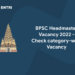 BPSC Headmaster Vacancy