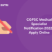 CGPSC Medical Specialist Notification