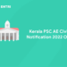 Kerala PSC AE Civil Notification 2022