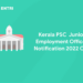 Kerala PSC Junior Empolyment Officer Notification 2022 Out