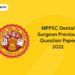 MPPSC Dental Surgeon Previous Question Paper