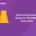 Numerical Analysis Notes for TNUSRB SI Exam 2022