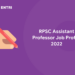 RPSC Assistant Professor Job Profile 2022