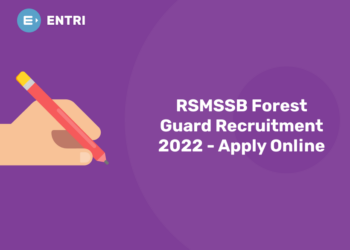 RSMSSB Forest Guard Recruitment- Apply Online
