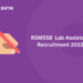 RSMSSB Lab Assistant Recruitment 2022