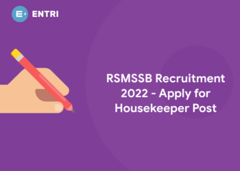 RSMSSB Recruitment 2022 - Apply for Housekeeper Post