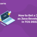 How to Get a Job as Java Developer in TCS 2023