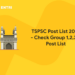 TSPSC Post List 2022 - Check Group 1,2,3,4 Post List