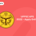 UPPSC APS 2022 - Apply Online