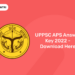 UPPSC APS Answer Key 2022 - Download Here