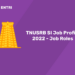 TNUSRB SI Job Profile 2022 – Job Roles