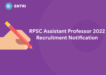 RPSC Assistant Professor 2022 Recruitment Notification