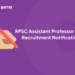 RPSC Assistant Professor 2022 Recruitment Notification