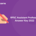 RPSC Assistant Professor Answer Key 2022