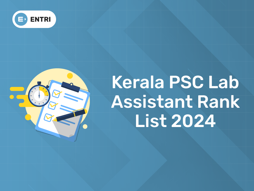 Kerala PSC Lab Assistant Rank List 2024 PDF, Download Link