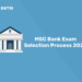 MSC Bank Exam Selection Process 2022