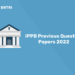 IPPB Previous Question Papers 2022