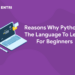 Reasons Why Python Is The Language To Learn For Beginners