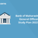 Bank of Maharashtra General Officer Study Plan 2022