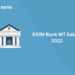 EXIM Bank MT Salary 2022