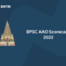 BPSC AAO Scorecard 2022