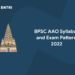 BPSC AAO Syllabus and Exam Pattern
