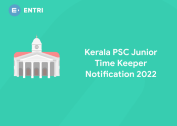 Kerala PSC Junior Time Keeper Notification 2022