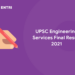 UPSC Engineering Services Final Result