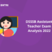 DSSSB Assistant Teacher Exam Analysis 2022