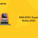 RRB NTPC Exam Notes 2022