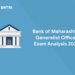 Bank of Maharashtra Generalist Officer Exam Analysis 2022