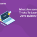 What Are some Tricks To Learn Java quickly